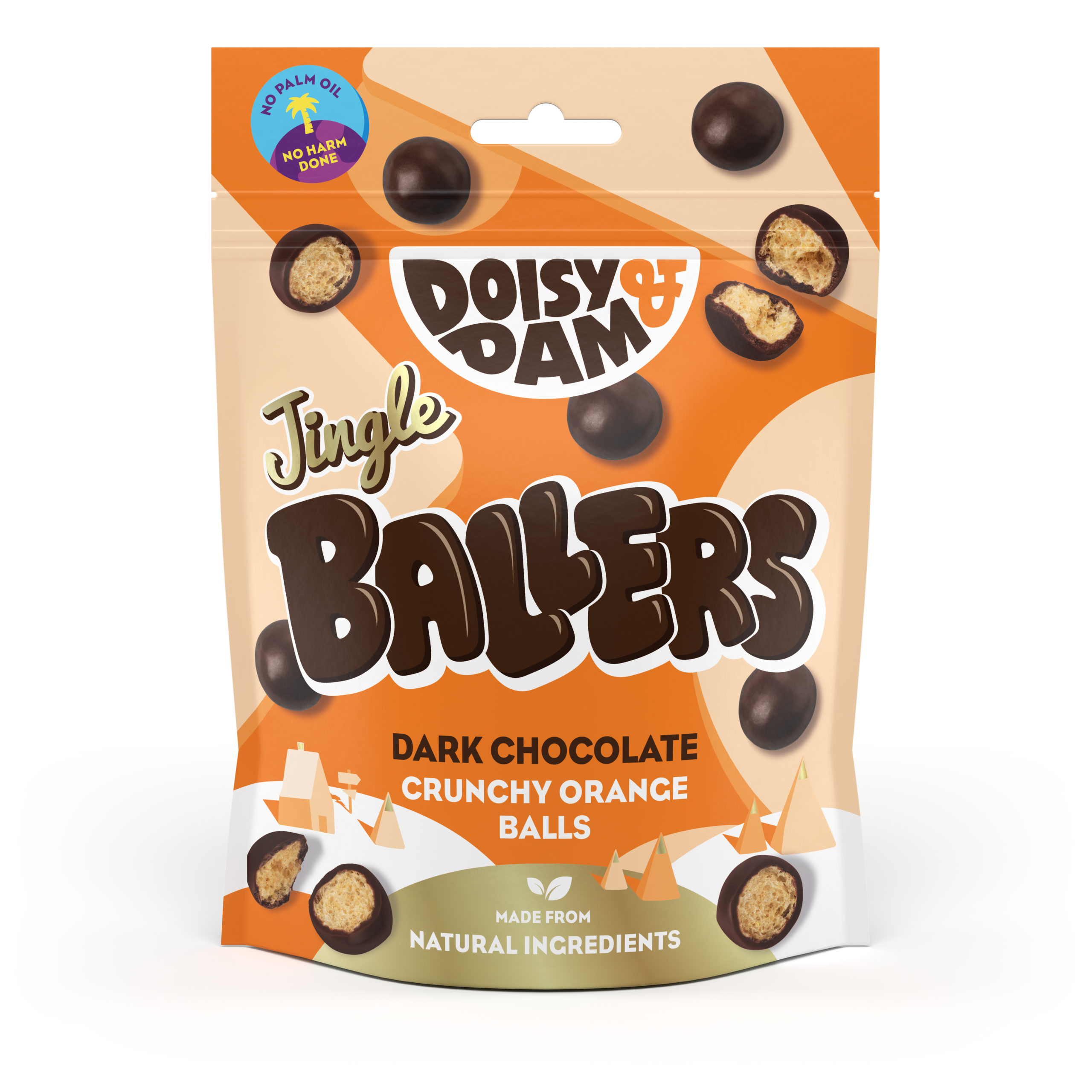 Comprar Jingles Ballers Naranja Chocolate Negro Doisy & Dams 75g en