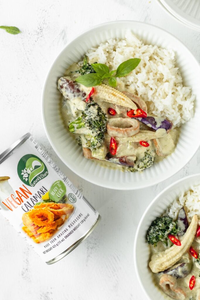 Curry Verde De Calamares Veganos